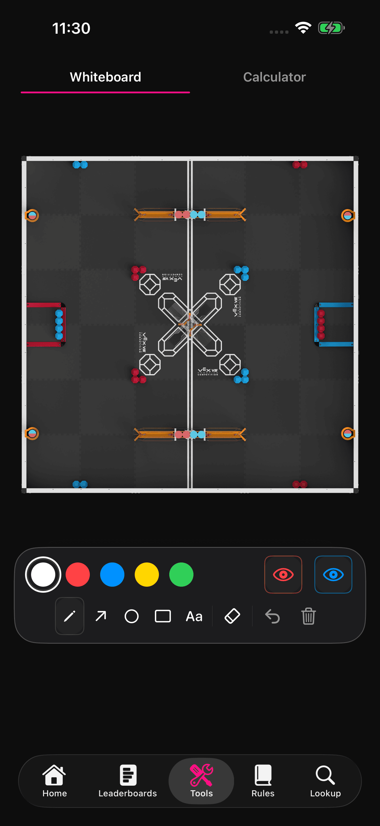 Scoutly Override whiteboard in dark mode